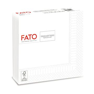 Serwetki 40x40 3W białe FATO op.100szt. (k/8) Smart Table