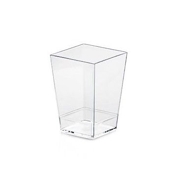 FINGERFOOD - kubek KUBIK 120 ml transparentny 5x5xh.7cm op. 50 sztuk