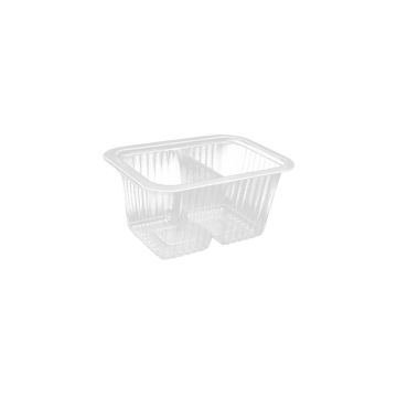 Rectangular container for welding PP/PE K-1309 450ml, two-chamber, price per package 1200pcs.