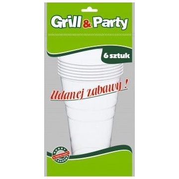 GRILL & PARTY - beer cups 0,5 l, 6 pieces