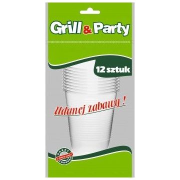 GRILL & PARTY - disposable cups 0,2 l, 12 pieces