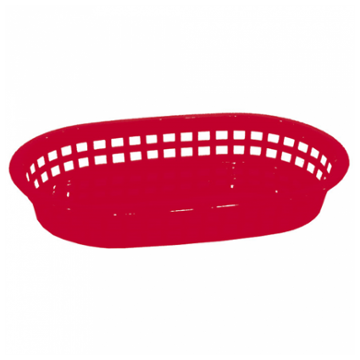 Serving basket red large 28x17,5x4cm, 12 pcs