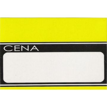 Price laminated A8 strip yellow, size 6x9,5cm, price per pack 50pcs