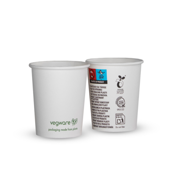 Kubek PAP/PLA SW 350ml Green Leaf 50szt. (k/20) śr.90mm, SUP