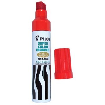 Marker permanentny ścięty Jumbo SC-6600 Pilot czerwony