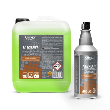 Clinex MaxDirt 5L for greasy soiling Low-foaming agent for removing greasy soiling