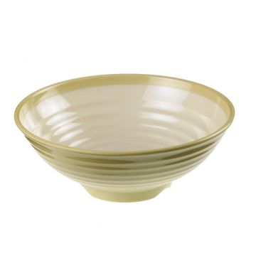 Round bowl bicolor yellow/white