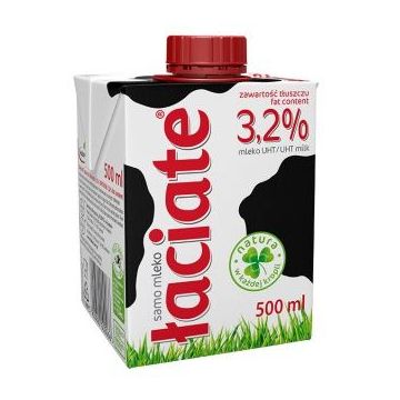 Mleko ŁACIATE 3,2%, 0,5 l