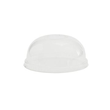 PLA lid convex 115mm transparent VEGWARE biodegradable, 50 pieces