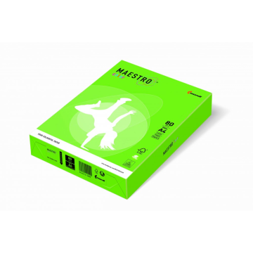Papier ksero A4 80g MAESTRO zielony int. MA42, intensywny