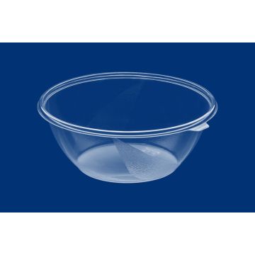 Salad container, transparent PET 2000ml dia 230mm, 50 pieces