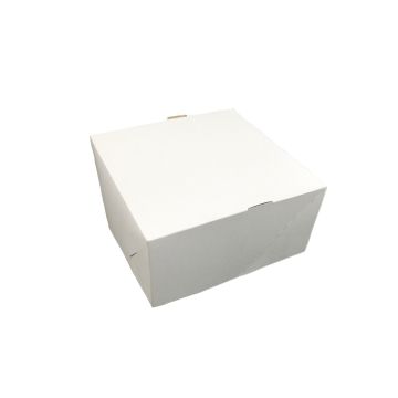 Box 18x18x9 white/brown WITHOUT WINDOWS without print, 50 pieces