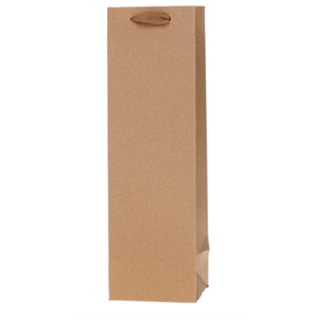 Torebka KRAFT KONIAK T12 op.12szt 11x36x10 brązowe idealna na wino