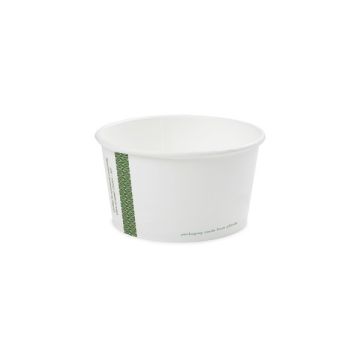 Vegware paper container 350ml 25pcs diameter 115mm biodegradable soups, salads, ice cream (k/20)