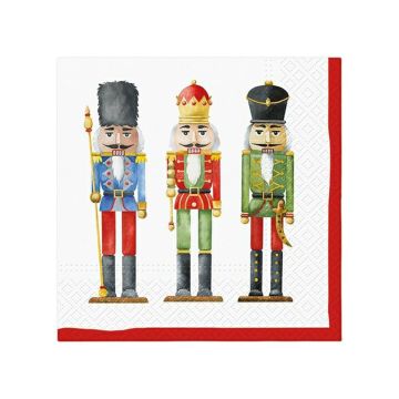 Serwetki 33x33cm PAW GWIAZDKA op.20szt (k/12) Nutcracker`s Soldiers