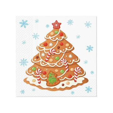 Serwetki 33x33cm PAW GWIAZDKA op.20szt (k/12) Ginger Christmas