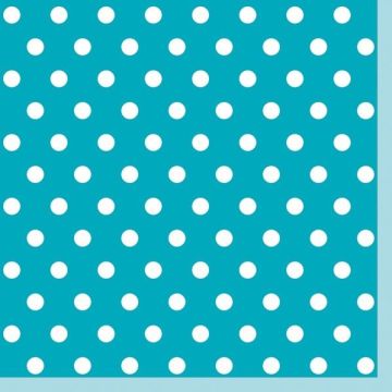 Serwetki 33x33 MAKI OGÓLNE Kropki 0383 06 Blue Dots op. 20 sztuk