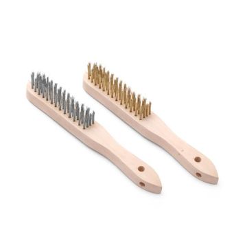 Grill Brush - Set with steel and brass bristles