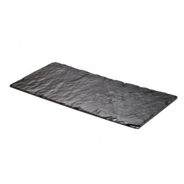 Slate square tray 50 x 25 cm black melamine