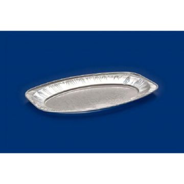 Catering tray ALU 334x234mm oval, op.100 pieces