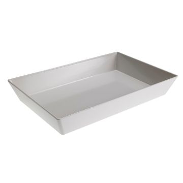 Rectangular tray Le Perle white high melamine 25x35x7,5cm