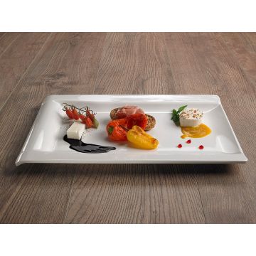 Rectangular tray Le Perle white melamine 44x27x3cm