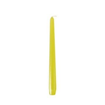 Candle cone 25cm lime diameter 2.2cm, 50 pieces