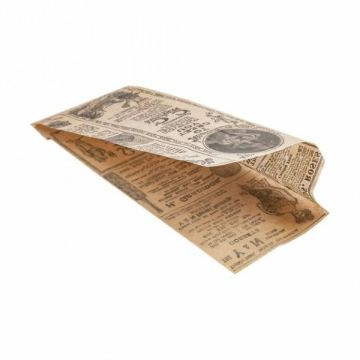 TIMES kraft hot dog bag 9 + 3x22cm, greaseproof parchment paper, 500 pieces