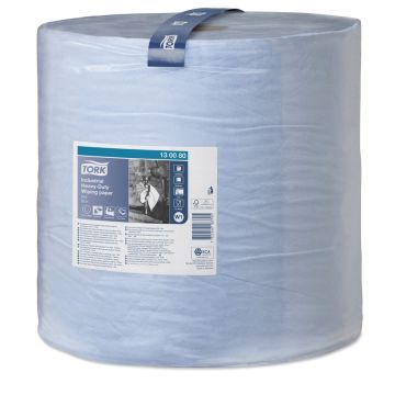 Clining cloth TORK large roll 255m blue W1 750 sheets