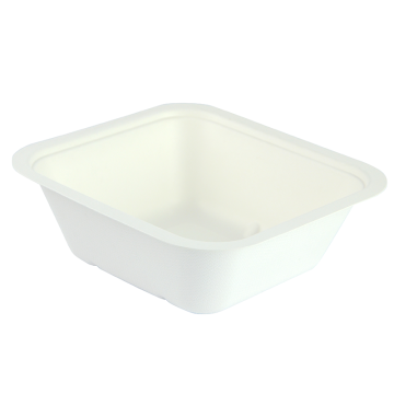 Seria 4" pojemnik z trzciny cukrowej 1000ml VEGWARE 195x180x65mm, biodegradowalny op. 50 sztuk"