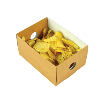 Tray food separation insert 1/8, 50pcs, 155x110x(h)80mm, biodegradable