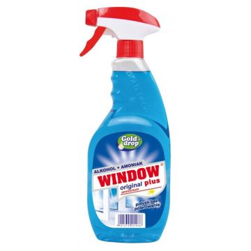 Glass and mirror cleaner WINDOW PLUS Ammonium 750ml with sprayer