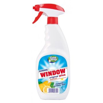 Płyn do mycia szyb i luster WINDOW PLUS Lemon fresh 750ml z rozpylaczem