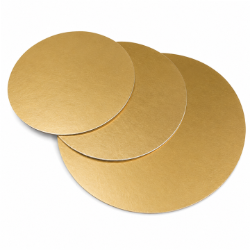 Złoty krążek pod tort śr.28cm op.100szt 1000g