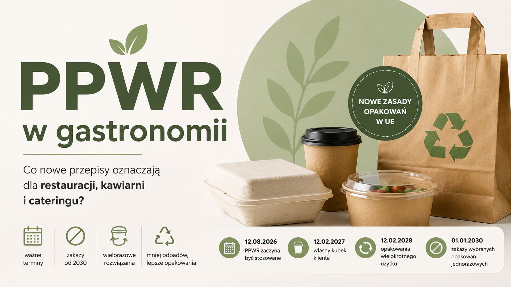 PPWR w gastronomii – nowe przepisy dla restauracji, kawiarni i cateringu