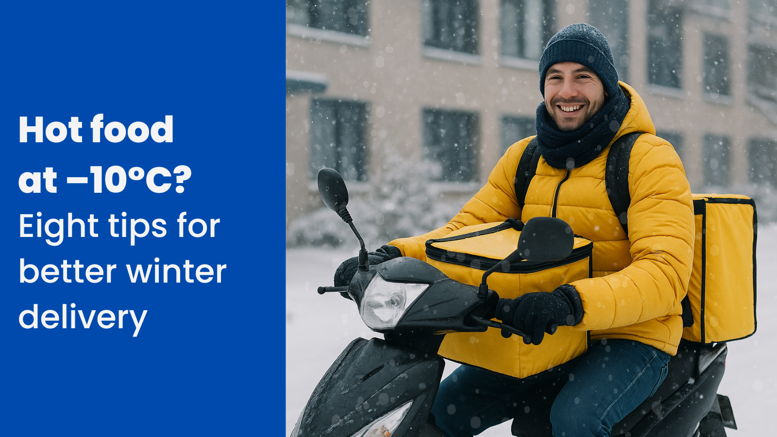 Hot meal despite -10°C? Eight tricks for winter delivery.